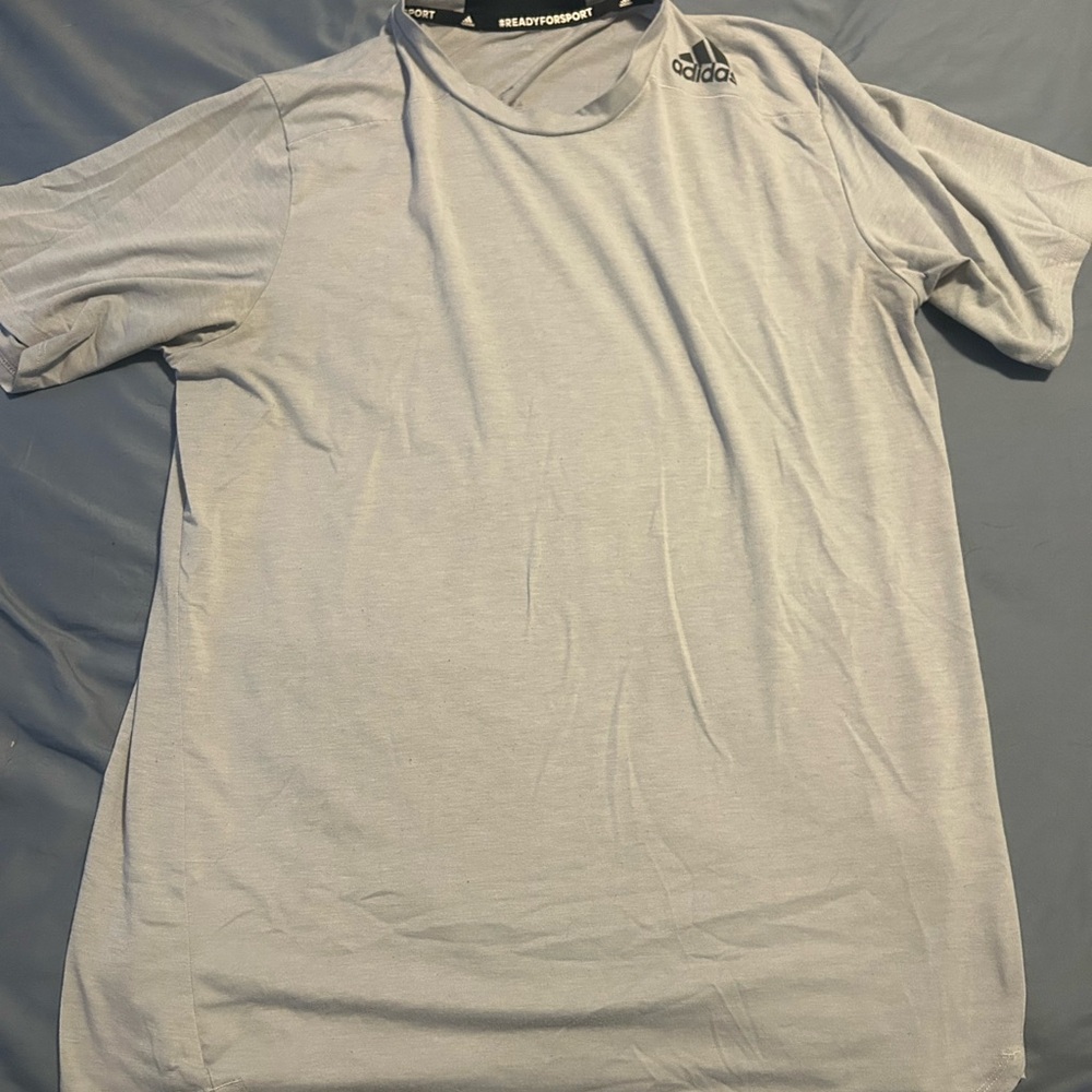 Adidas Light Gray Men's Short Sleeve Tee